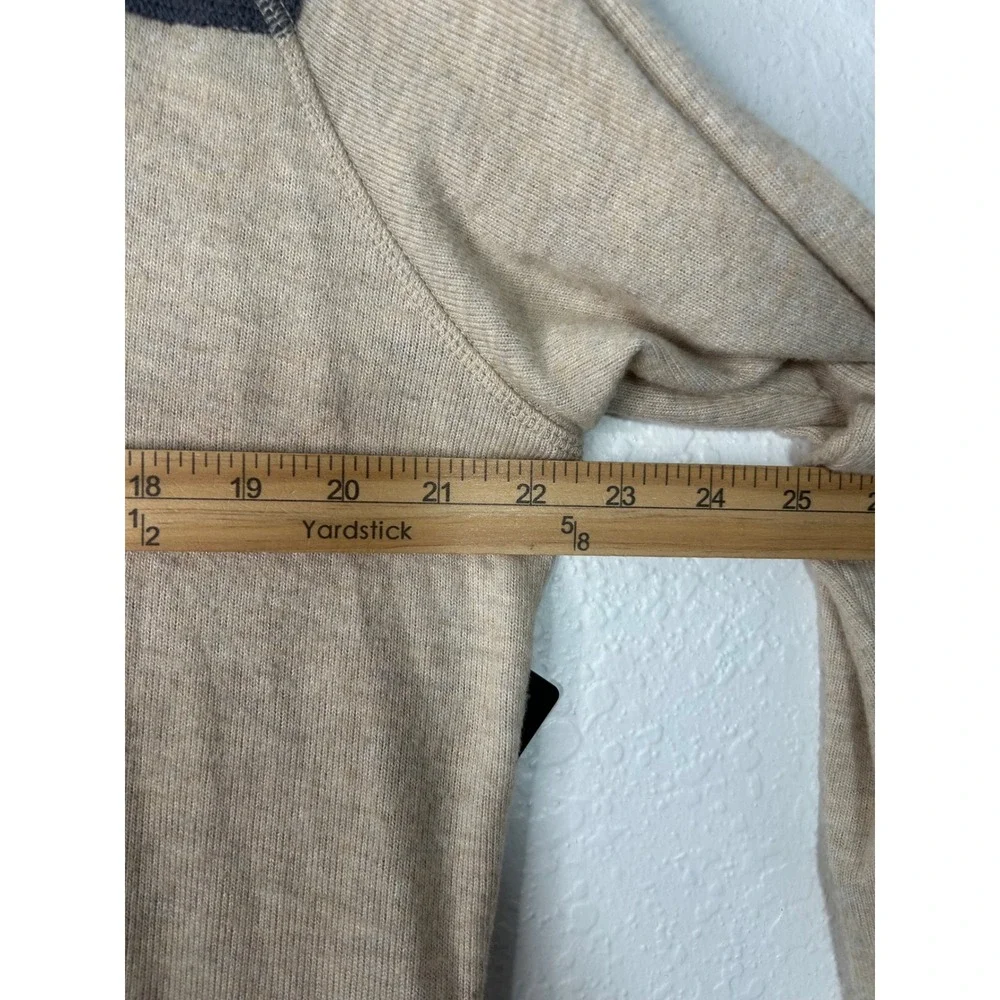 Torrid Hoodie Sleepwear Womens 1X Beige Colorblock Super Soft Lounge Pullover